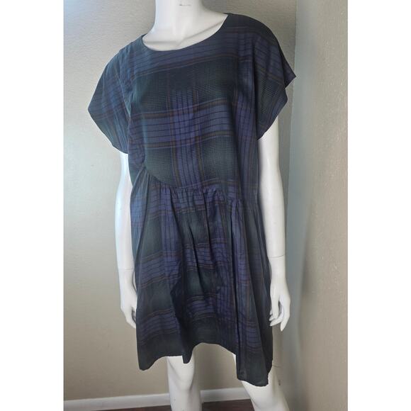 Hatch Stella Plaid Short Sleeve Maternity Dress - Picture 4 of 8